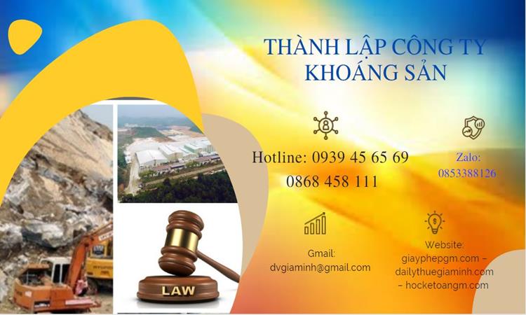 Thủ tục thành lập công ty khai thác khoáng sản tại Quận Hải Châu 