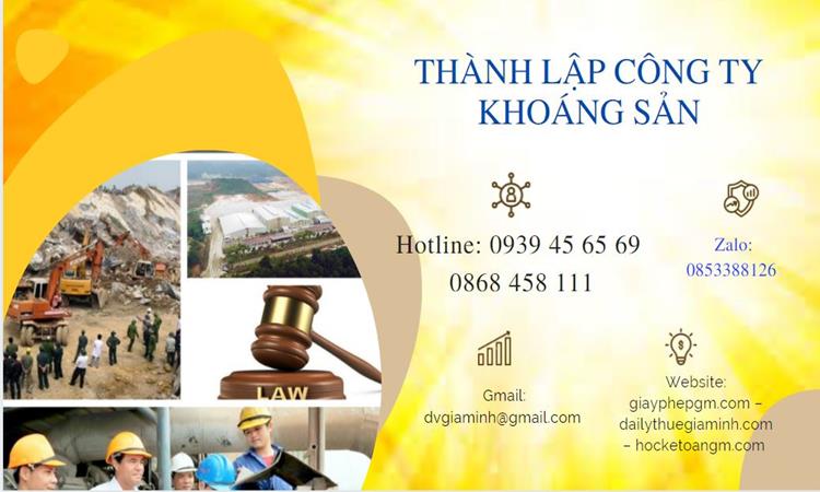 Thủ tục thành lập công ty khai thác khoáng sản tại TP Đà Nẵng 