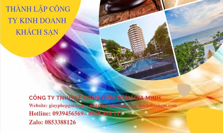 Thủ tục thành lập công ty kinh doanh khách sạn tại Bình Định