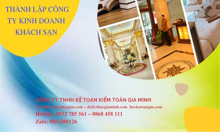  Thủ tục thành lập công ty kinh doanh khách sạn tại Hà Nam