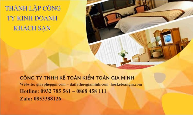 Thủ tục thành lập công ty kinh doanh khách sạn tại Hà Tĩnh