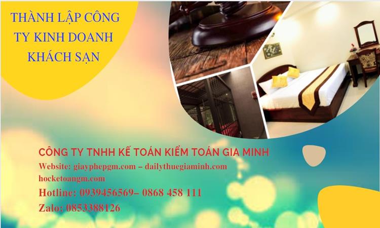 Thủ tục thành lập công ty kinh doanh khách sạn tại Huyện Cần Giờ