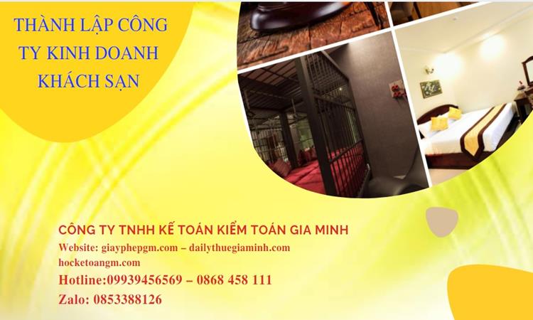 Thủ tục thành lập công ty kinh doanh khách sạn tại Huyện Gia Lâm