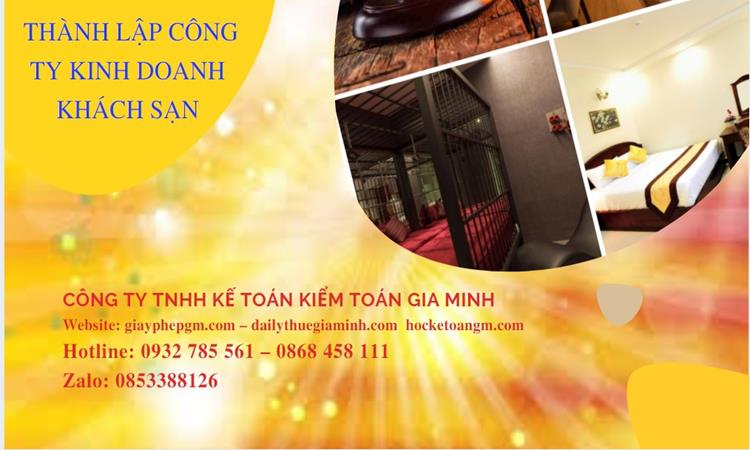 Thủ tục thành lập công ty kinh doanh khách sạn tại Huyện Khoái Châu