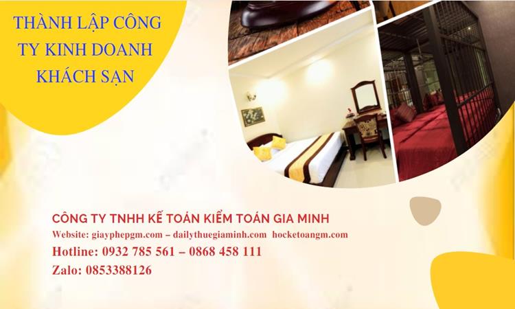 Thủ tục thành lập công ty kinh doanh khách sạn tại Huyện Lý Nhân