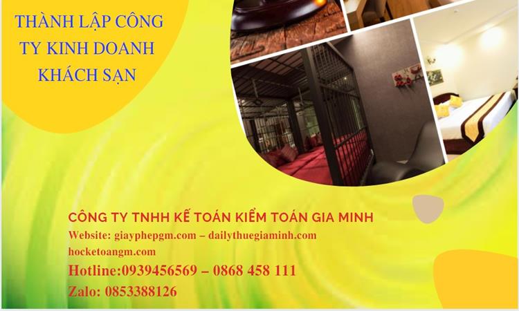  Thủ tục thành lập công ty kinh doanh khách sạn tại Huyện Mê Linh