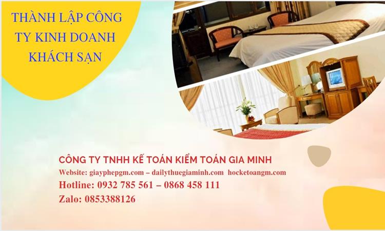 Thủ tục thành lập công ty kinh doanh khách sạn tại Huyện Phong Điền