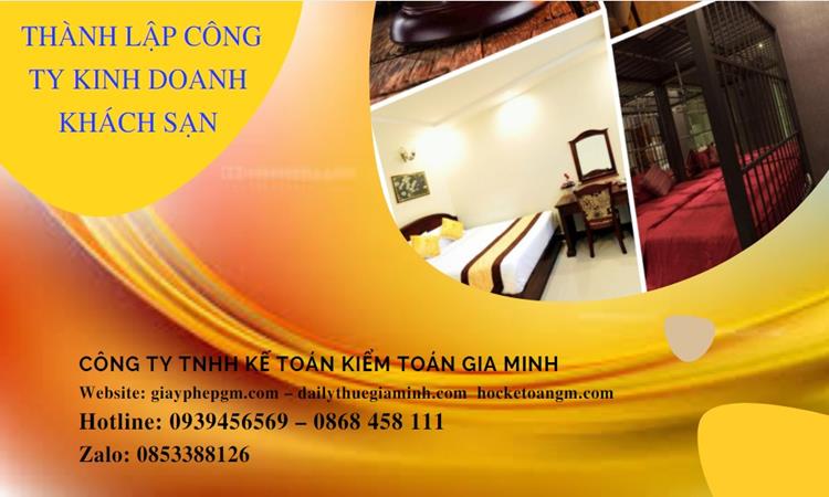 Thủ tục thành lập công ty kinh doanh khách sạn tại Huyện Thanh Liêm 