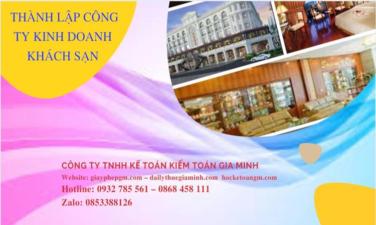 Thủ tục thành lập công ty kinh doanh khách sạn tại Huyện Thanh Oai