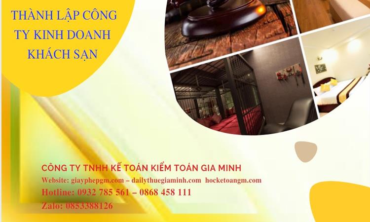 Thủ tục thành lập công ty kinh doanh khách sạn tại Huyện Thới Lai