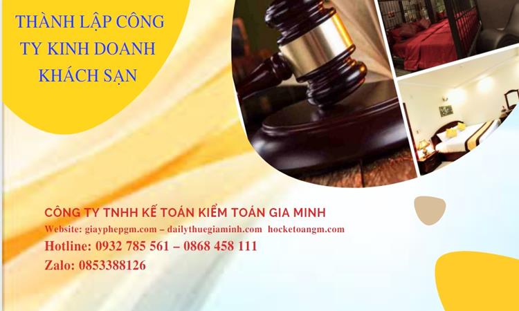 Thủ tục thành lập công ty kinh doanh khách sạn tại Huyện Văn Lâm