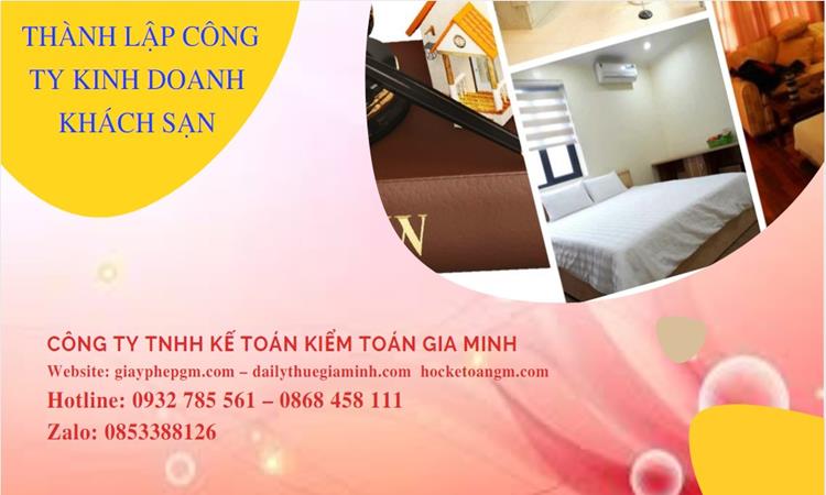 Thủ tục thành lập công ty kinh doanh khách sạn tại Quận Bình Thủy