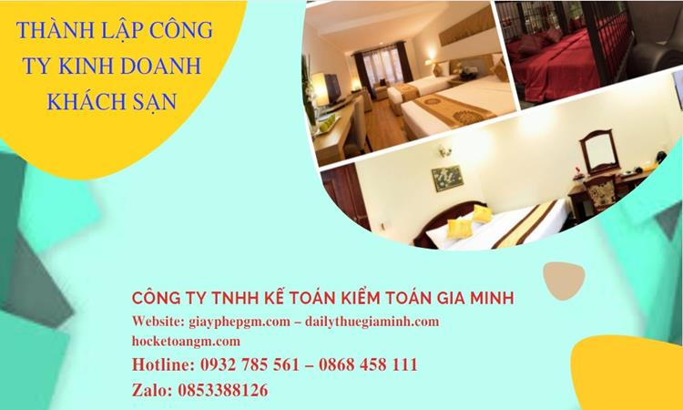  Thủ tục thành lập công ty kinh doanh khách sạn tại Quận Cái Răng