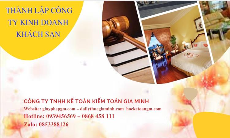 Thủ tục thành lập công ty kinh doanh khách sạn tại Quận Nam Từ Liêm  