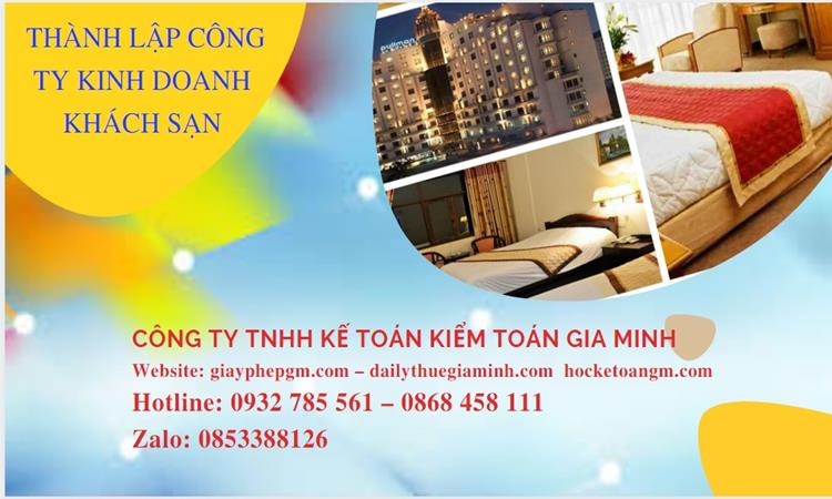 Thủ tục thành lập công ty kinh doanh khách sạn tại Quận Ninh Kiều