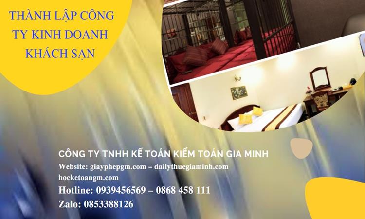 Thủ tục thành lập công ty kinh doanh khách sạn tại Quận Tây Hồ
