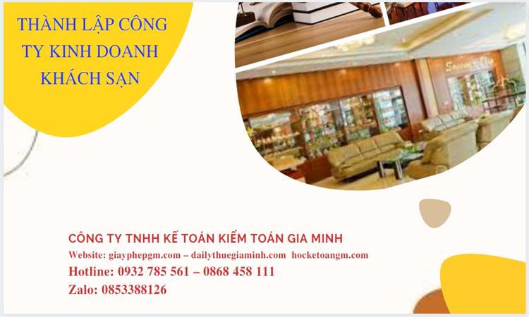 Thủ tục thành lập công ty kinh doanh khách sạn tại Thị xã Duy Tiên 