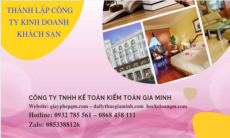 Thủ tục thành lập công ty kinh doanh khách sạn tại Thị xã Sơn Tây  