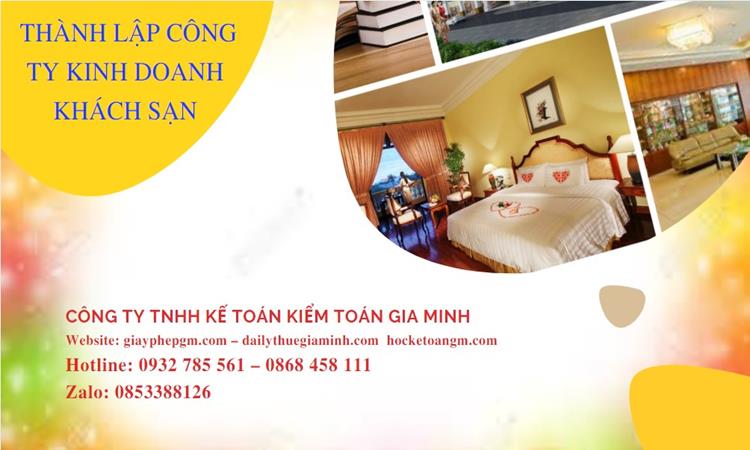 Thủ tục thành lập công ty kinh doanh khách sạn tại Thừa Thiên Huế