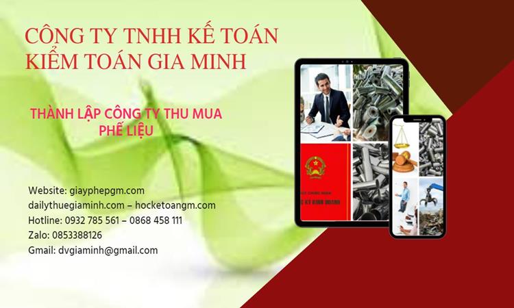 Thủ tục thành lập công ty kinh doanh phế liệu tại Bình Định