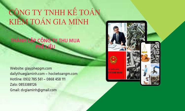 Thủ tục thành lập công ty kinh doanh phế liệu tại Bình Dương