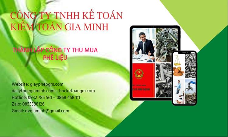 Thủ tục thành lập công ty kinh doanh phế liệu tại Bình Phước