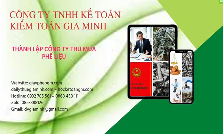 Thành lập công ty kinh doanh phế liệu tại Cà Mau – Nhanh chóng, uy tín và chất lượng 4 Thủ tục thành lập công ty kinh doanh phế liệu tại Cà Mau