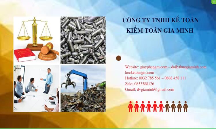 Thủ tục thành lập công ty kinh doanh phế liệu tại Hà Nam