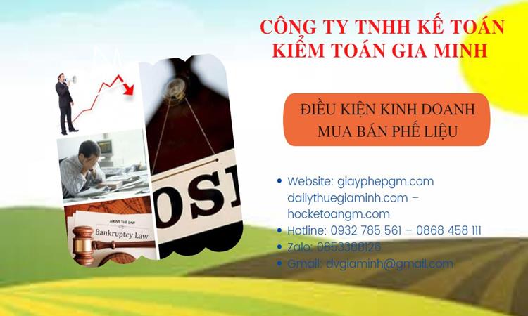 Thủ tục thành lập công ty kinh doanh phế liệu tại Huyện Ân Thi