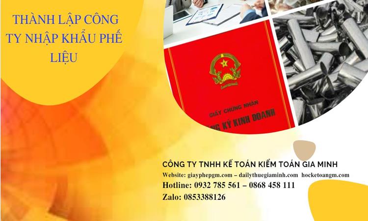 Thủ tục thành lập công ty kinh doanh phế liệu tại Huyện Ba Vì