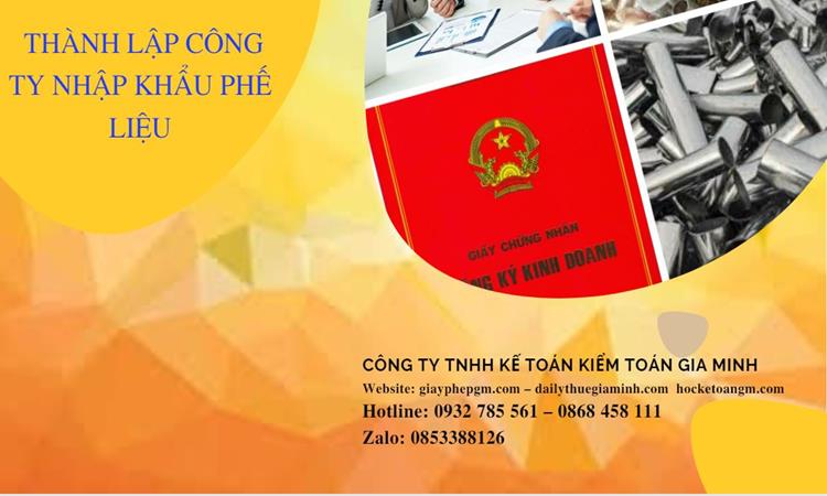 Thủ tục thành lập công ty kinh doanh phế liệu tại Huyện Chương Mỹ