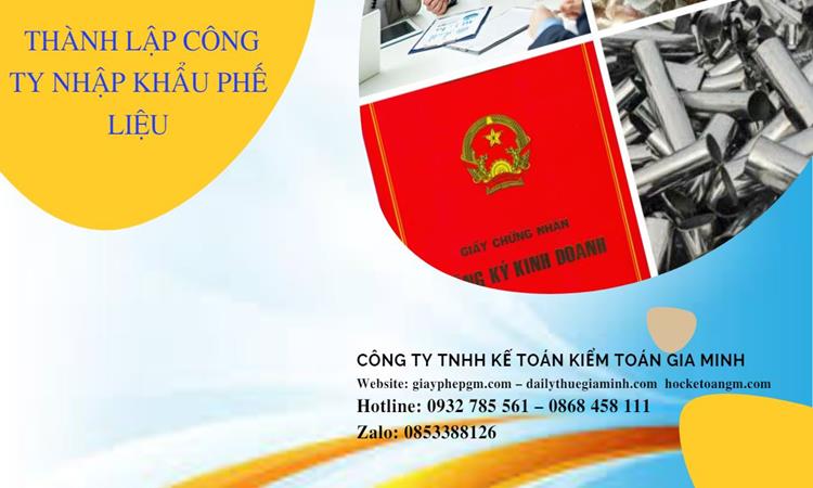 Thủ tục thành lập công ty kinh doanh phế liệu tại Huyện Đan Phượng