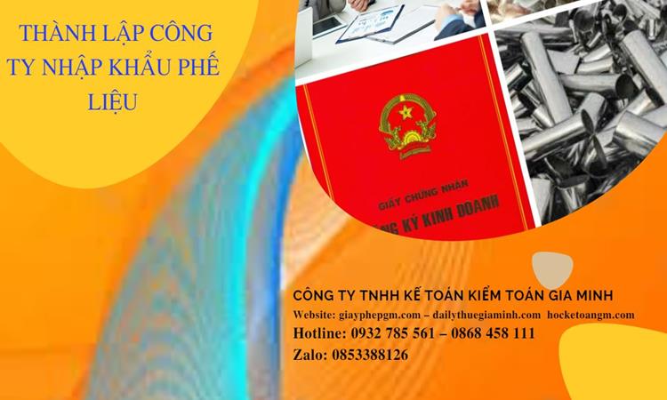 Thủ tục thành lập công ty kinh doanh phế liệu tại Huyện Đông Anh
