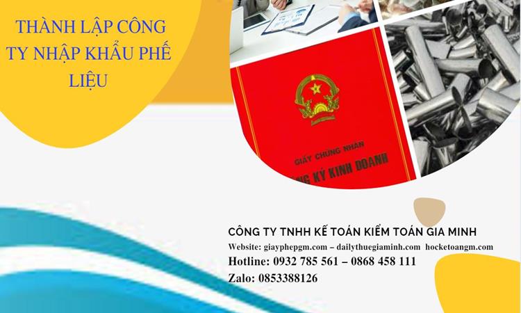 Thủ tục thành lập công ty kinh doanh phế liệu tại Huyện Hoài Đức
