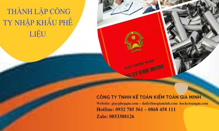 Thủ tục thành lập công ty kinh doanh phế liệu tại Huyện Mê Linh