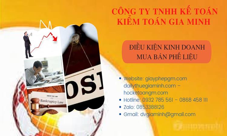 Thủ tục thành lập công ty kinh doanh phế liệu tại Huyện Phù Cừ