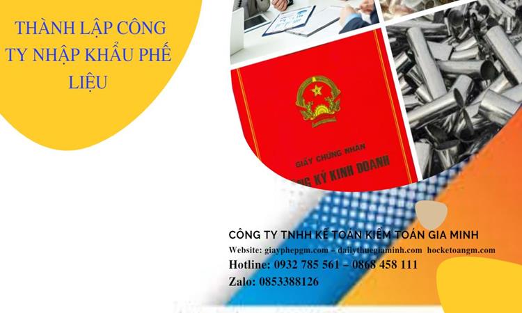 Thủ tục thành lập công ty kinh doanh phế liệu tại Huyện Phú Xuyên