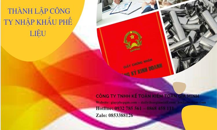 Thủ tục thành lập công ty kinh doanh phế liệu tại Huyện Phúc Thọ