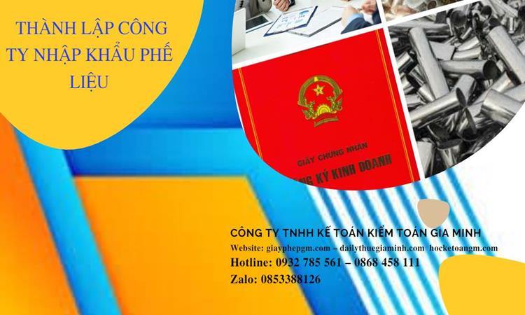 Thủ tục thành lập công ty kinh doanh phế liệu tại Huyện Quốc Oai