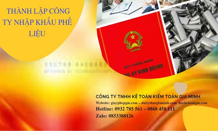 Thủ tục thành lập công ty kinh doanh phế liệu tại Huyện Thạch Thất