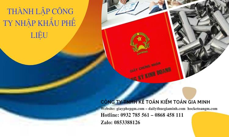 Thủ tục thành lập công ty kinh doanh phế liệu tại Huyện Thanh Oai