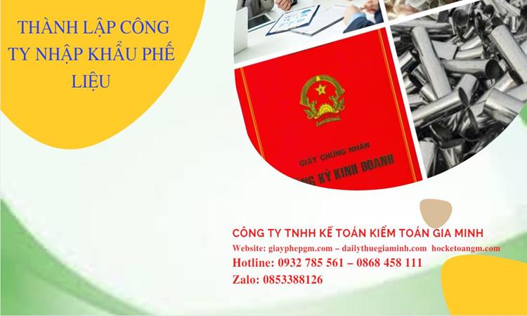 Thủ tục thành lập công ty kinh doanh phế liệu tại Quận 1