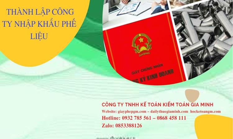 Thủ tục thành lập công ty kinh doanh phế liệu tại Quận 2