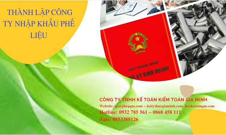 Thủ tục thành lập công ty kinh doanh phế liệu tại Quận 4