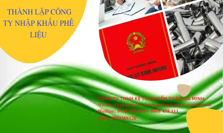 Thủ tục thành lập công ty kinh doanh phế liệu tại Quận 5