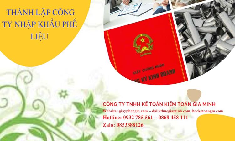 Thủ tục thành lập công ty kinh doanh phế liệu tại Quận 8