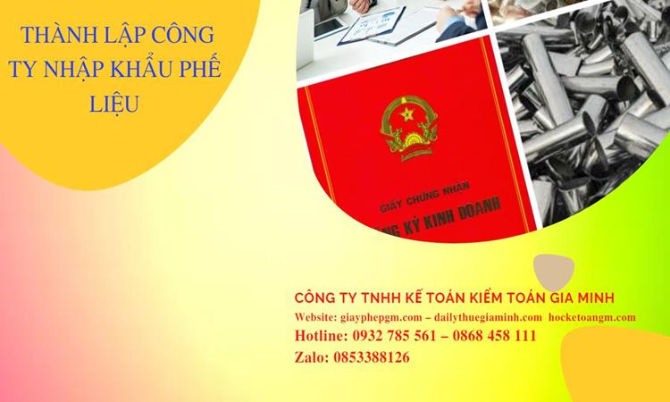 Thủ tục thành lập công ty kinh doanh phế liệu tại Quận 9