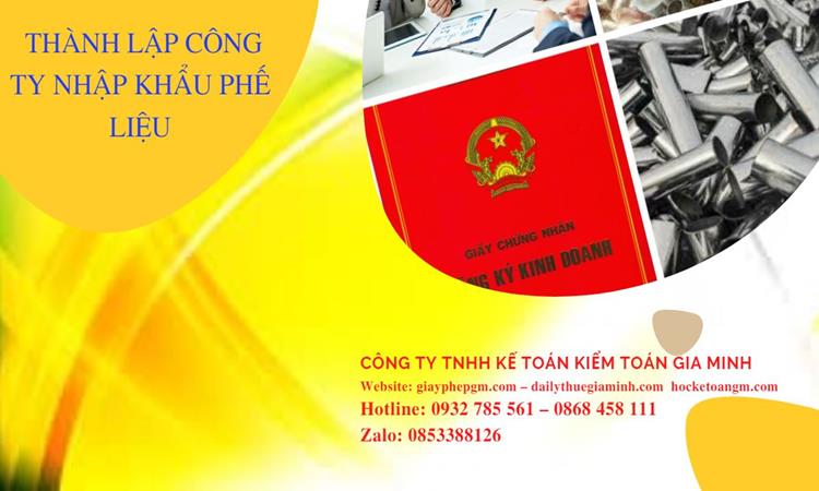 Thủ tục thành lập công ty kinh doanh phế liệu tại Quận Bình Thạnh