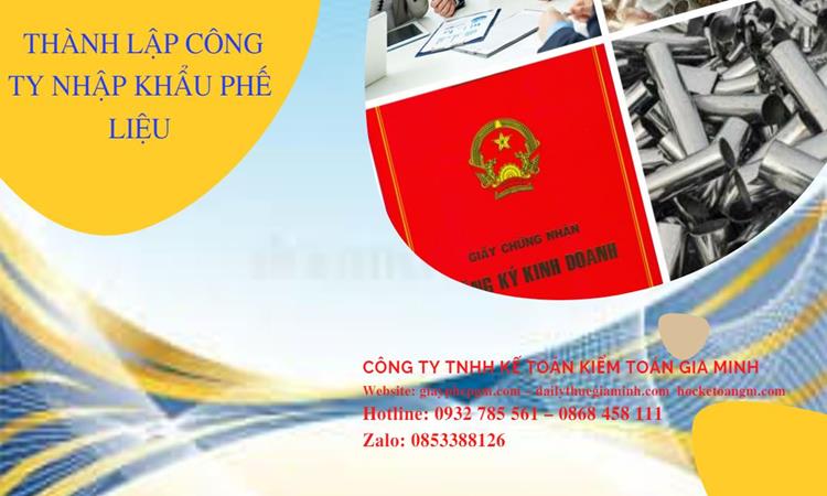 Thủ tục thành lập công ty kinh doanh phế liệu tại Quận Gò Vấp