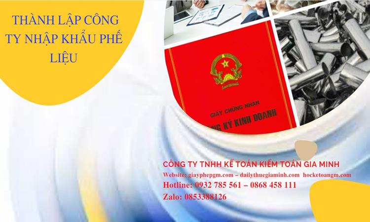 Thủ tục thành lập công ty kinh doanh phế liệu tại Quận Phú Nhuận